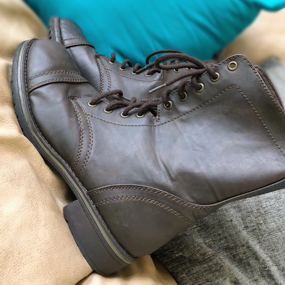 Brown Combat Boots